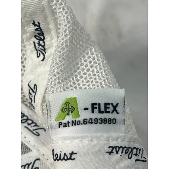 Titleist Golf Trucker Hat Navy Blue Pink Embroidered Logo Flex Fit L XL - Picture 10 of 10